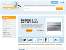 Tablet Screenshot of bestpreis-preisvergleich.eu